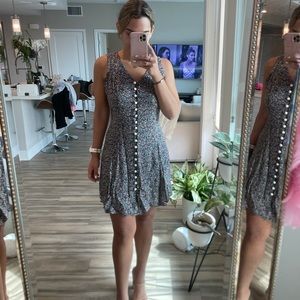 Vintage Button Floral Dress size S